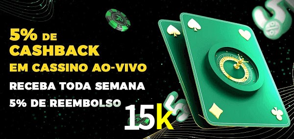 Promoções do cassino ao Vivo 15k